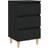 vidaXL Solid Wood Black Nachttisch 35x40cm