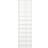 vidaXL 800375 High Gloss White Shoe Rack 54x183cm