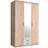Stella Trading Chicago Elegant Artisan Oak/White Garderobeskab 120x197cm