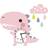 Hiigyl Kids Dinosaur Wall Clock With Clouds