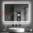 Homcom 600 x 800 mm Bathroom Mirror with Bluetooth Lights Demister Pad