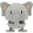 Hoptimist Soft Elephant Lille Grey Small Dekorationsfigur