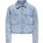 Only Kid's Cassie Denim Jacket - Light Blue Denim/Flower Embroidery (15349779)
