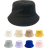 Shein 1pc Kids Solid Color Breathable Bucket Hat With Adjustable Inner Band, Versatile Design Suitable For All Seasons, Casual Daily Wear, Hiking, Traveling, Commuting, Available In Multiple Sizes And Colors