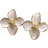 Shein 1pair Colorful Oil Drip Four Petal Flower Design Stud Earrings For Women, Suitable For Daily Wear, Simple And Versatile, Sweet Vacation Gift Valentines,Mom,Mother,Mother's Day,Gift