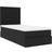 vidaXL Ottoman Black Sengeramme 80x203cm
