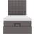 vidaXL Ottoman Gray Sängram 90x203cm