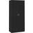 vidaXL Engineered Wood Black Wardrobe 90x200cm