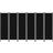 vidaXL 320730 Black Room Divider 300x180cm