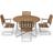 Grythyttan 9A+A2 - Oiled Oak/Hot-Dip Galvanized Matgrupp, 1 Bord inkl. 4 Stolar