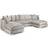Snugg London U Shape Scatter LIght Beige Sofa 330cm