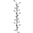 Maze Interior Bill Vertical Black/Walnut Coat Hook 22.5cm