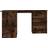 vidaXL Corner Smoked Oak Skrivbord 100x145cm