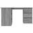 vidaXL Corner Sonoma Grey Writing Desk 100x145cm