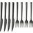aida Raw Black Cutlery Set 8pcs