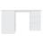 vidaXL Corner White Writing Desk 100x145cm