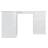 vidaXL Corner High Gloss White Skrivbord 100x145cm