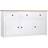 vidaXL Panama Range Blanco Skjenk 135x80cm