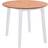 vidaXL MDF White/Natural Spisebord 90cm