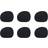 aida Raw Leather Black Buffalo Coaster 6pcs