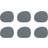 aida Raw Leather Grey Buffalo Coaster 6pcs