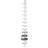 Källemo Pilaster White Bokhylla 205cm