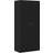 vidaXL Engineered Wood Black Oak Wardrobe 90x200cm