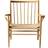 FDB Møbler J82 Oak natural lacquered Loungestol 84.5cm