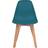 vidaXL Plastic Turquoise Kitchen Chair 82cm 2pcs