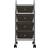vidaXL 320398 Black Trolley Table 32x36.5cm