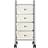 vidaXL 320399 White Trolley Table 32x36.5cm
