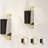 Homcom Led Lamp 2 Pack Gold Tone Wall light