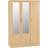 SECONIQUE Nevada Sonoma Oak Effect Wardrobe 116x182.5cm