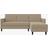 Dorel Home Chaise Presley Cappuccino Sofa 213cm 3 personers