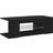 vidaXL Cabinet Led Light Black TV Bench 90x30cm