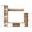 vidaXL 246030 Sonoma Oak/White TV Bench 260x180cm