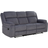Haddon Dark Grey Sofa 213cm 3 Seater