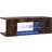 vidaXL Cabinet Led Light Smoked Oak TV Bench 90x30cm