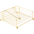 Shein Iron Vertical Square Gold Servetthållare
