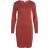 Vila Modala Long Sleeved Short Dress - Rust Red