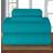Elegant Comfort Luxury Soft Bed Sheet Turquoise (259.1x228.6cm)