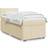 vidaXL 3289249 Cream Kontinentalsäng 90x200cm