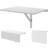 Northix Wall-Mounted White Skrivbord 80x60cm
