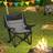 OutSunny Padded Folding Camping Chair 99x71x103 cm