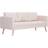 vidaXL Fabric Cream White Soffa 168cm 7st 3-sits
