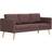 vidaXL Fabric Brown Soffa 168cm 7st 3-sits