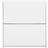 GFW Narrow High Gloss White 2 Tier Shoe Rack 72x75.6cm