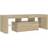 vidaXL LED Lights Sonoma Oak TV-bänk 120x40cm