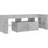 vidaXL LED Lights Concrete Grey TV Bench 120x40cm