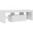 vidaXL LED Lights High Gloss White TV Bench 120x40cm